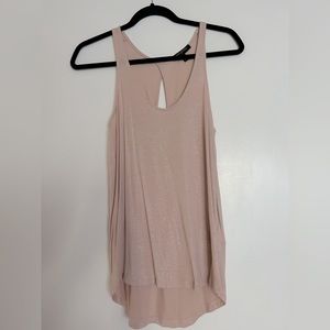 Baby Pink Sparkly Tank Top Size: XS